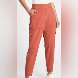 Athleta Chelsea Cargo Lined Pants Coral Women’s Size 16 Tall Active Travel